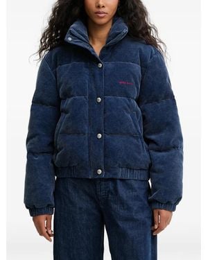 Miss Sixty Corduroy Padded Jacket - Blue