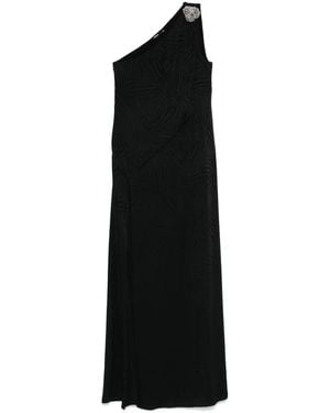 Amen Kristallverziertes Abendkleid - Schwarz