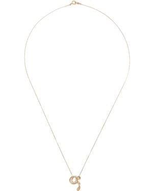 Charlotte Chesnais 18K Letter Q Diamond Necklace - White