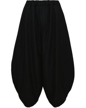 COMME DES GARÇON BLACK Flanellen Broek - Zwart