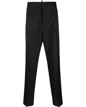 DSquared² Cigarette Tailored-Cut Trousers - Black