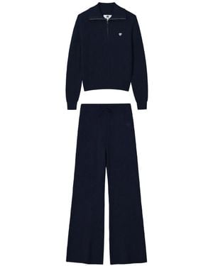 Chocoolate Gerippter Jogginganzug Aus Strick - Blau
