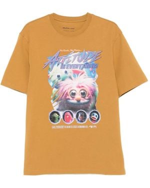Martine Rose Graphic-Print Cotton T-Shirt - Pink
