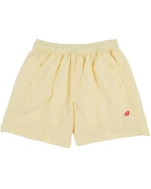 New Balance Pintuck Running Shorts - Natural