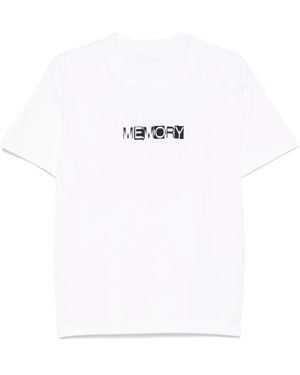 Sacai Slogan-Print T-Shirt - White