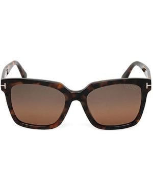 Tom Ford Square-Frame Sunglasses - Brown