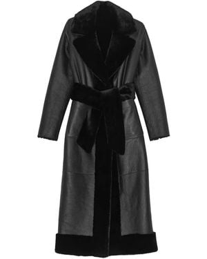 Remain Cappotto Con Cintura - Nero