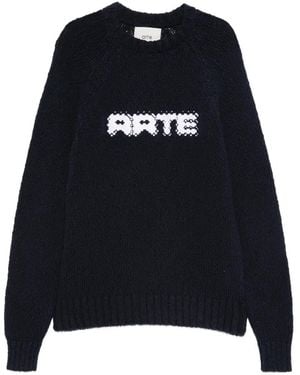 Arte' Crew-Neck Sweater - Black