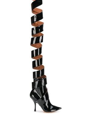 Y. Project High Spiral Boots - Black