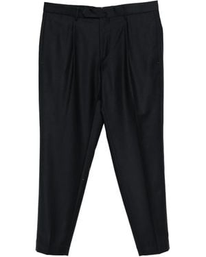 Dell'Oglio Pleat-Detail Tailored Pants - Black