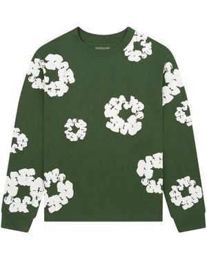 DENIM TEARS Wreath Long Sleeve T-Shirt - Green