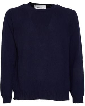 Amaranto Round neck long-sleeved sweater - Azul