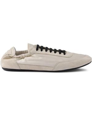 Prada Paneled Sneakers - White