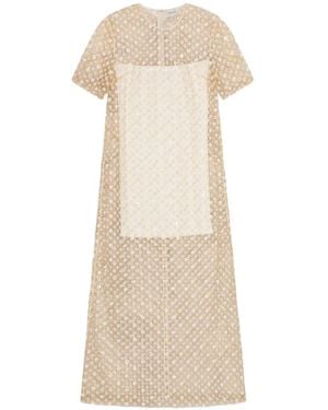 Herskind Babel Sequin-Embellished Midi Dress - Natural