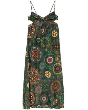 Momoní Jolie Sleeveless Midi Dress - Vert