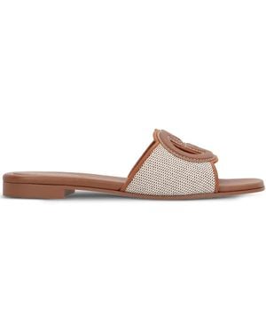 Gucci Canvas Sandals - Brown