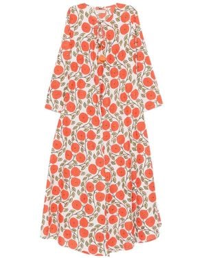 ELLEBLUE Soleil Floral Maxi Dress - White