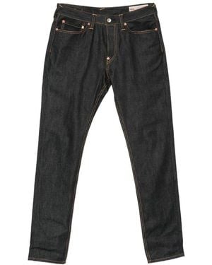 Evisu Vaqueros Ajustados Con Estampado Seagull - Negro