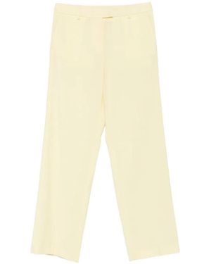 Manuel Ritz Pressed-Crease Tailored Trousers - White