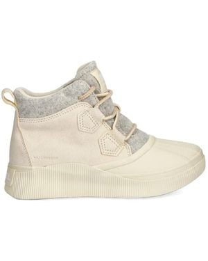 Sorel Botas Con Paneles Y Cordones - Blanco
