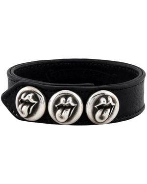 Chrome Hearts X Rolling Stones Embellished-Detail Bracelet - Black