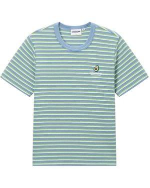 Chocoolate Striped Logo T-Shirt - Blue