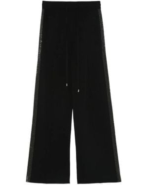 Maje Pantalones con apliques de strass - Negro