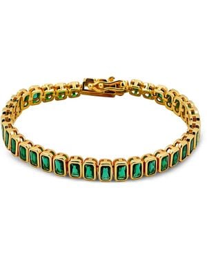 Lady D World Tennis Emerald-Radiance Bracelet - Metallic