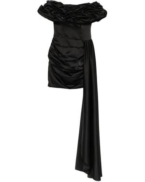 MITILIANE COUTURE Ruffled Train Dress - Black