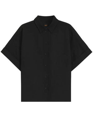 BOSS Short-Sleeve Button-Down Shirt - Black