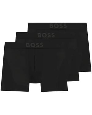 BOSS Logo Boxers (Pack Of Three) - Black