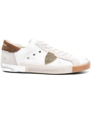 Philippe Model Suede Sneakers - White