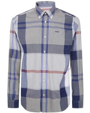 Barbour Camisa Harris De Manga Larga - Azul
