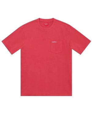 Supreme Short-Sleeves Pocket T-Shirt - Red