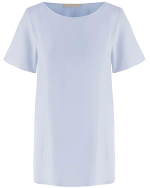 Allude Short-Sleeves Round-Neck T-Shirt - White