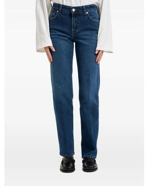 7 For All Mankind Calie Straight Jeans - Blue