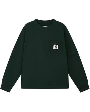 Sacai X Carhartt Wip Cotton Jersey T-Shirt - Green