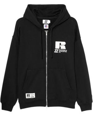 Izzue X Russell Athletic Hoodie Met Geborduurd Logo - Zwart