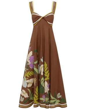 ALÉMAIS Alfie Maxi Dress - Brown