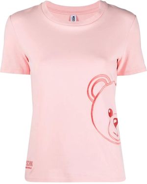 Moschino Top De Pijama Con Motivo Teddy Bear - Rosa