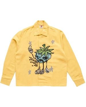 Sky High Farm Smoke Strawbabies Shirt - Metallic