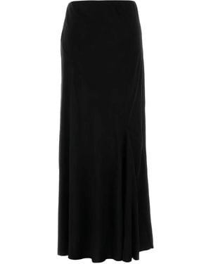 The Row Jupe Mi-Longue À Taille Haute - Noir