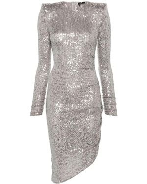 Elisabetta Franchi スパンコール ドレス - グレー