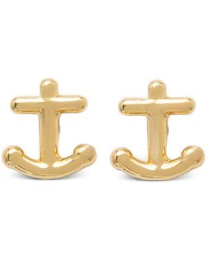 Kate Spade Away We Go Anchor-Motif Stud Earrings - Metallic