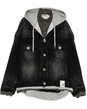 Maison Mihara Yasuhiro Triple Layered Denim Jacket - Black