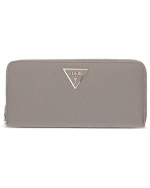 Guess Laurel Triangle-Logo Maxi Wallet - Grey