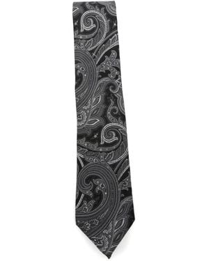 Gabriele Pasini Paisley-Print Tie - White