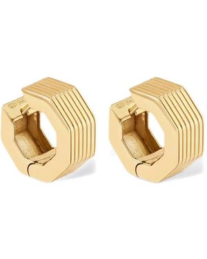 Ivi Small Aurelia Octagon Hoop Earrings - Metallic