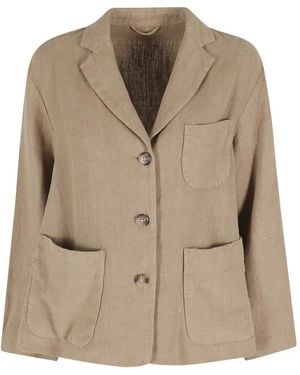 Kiltie Patch-Pocket Blazer - Natural
