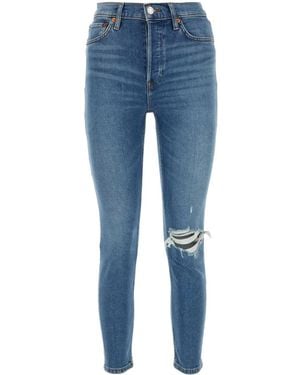 RE/DONE Jeans Con Applicazione - Blu